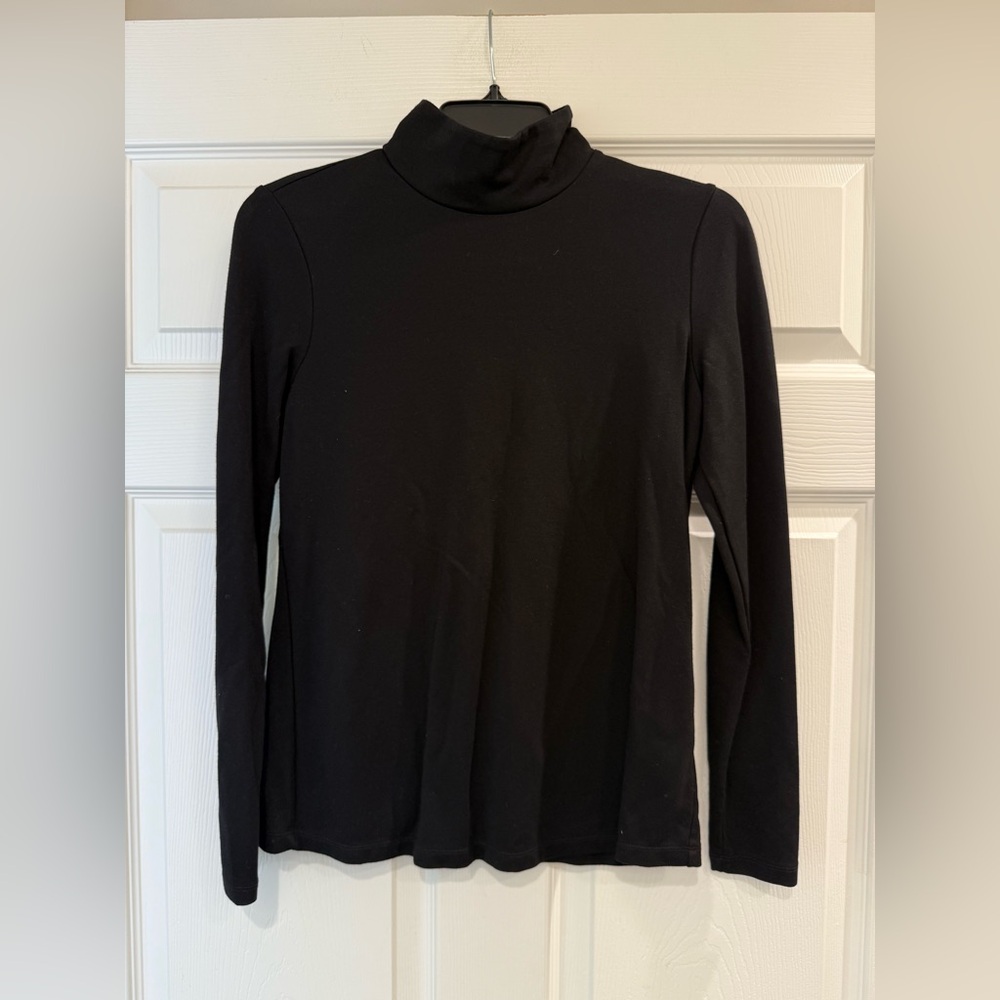 Cabi Size Small Tailored Turtleneck Style #4367 Black MSRP $99 Zipper